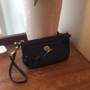 Coach! Authentic navy patent leather